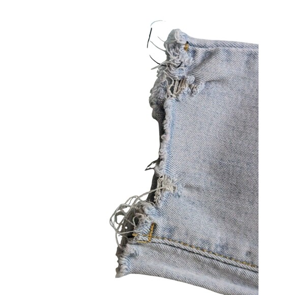 SHEIN Womens Jeans Large Maternity Blue Denim Distressed Stretch Lightweight - Picture 4 of 8